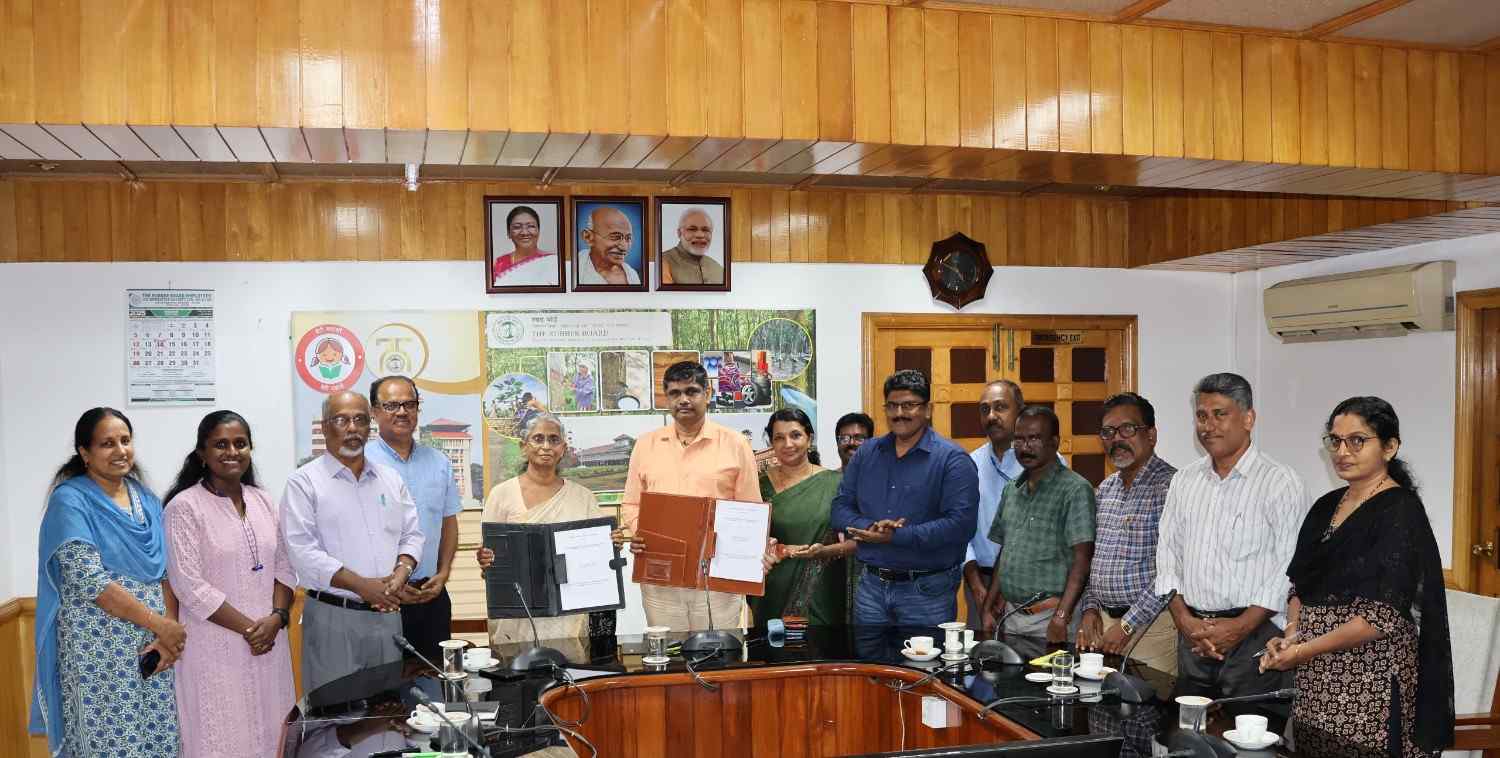 MoU signed with Rubber Board Kottayam